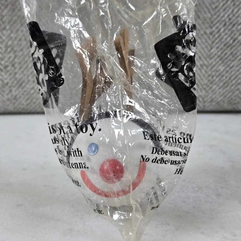 Lot of 3 Vtg Jack In The Box Antenna Toppers Sealed Classic Jack Snowman Basebal